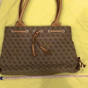 Dooney and Bourke vintage mini tassel tote
